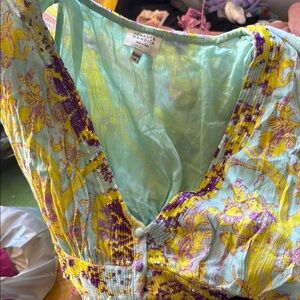 Hemant & Nandita Blue and Yellow Maxi Dress